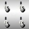 Service Caster 3 Inch 316SS Black Polyurethane Swivel 1-1/4 Inch Expanding Stem Caster Set SCC SCC-SS316EX20S314-PPUB-BLK-114-4 - alternate 3